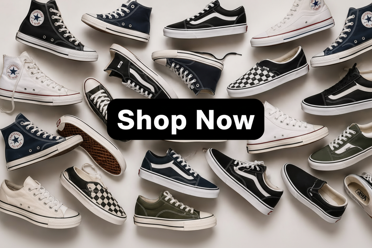 Converse Vans Shop Now Banner