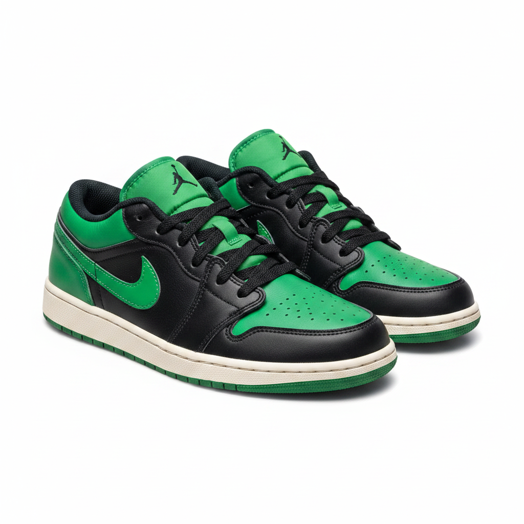 Air Jordan 1 Low Pine Green - Corrected