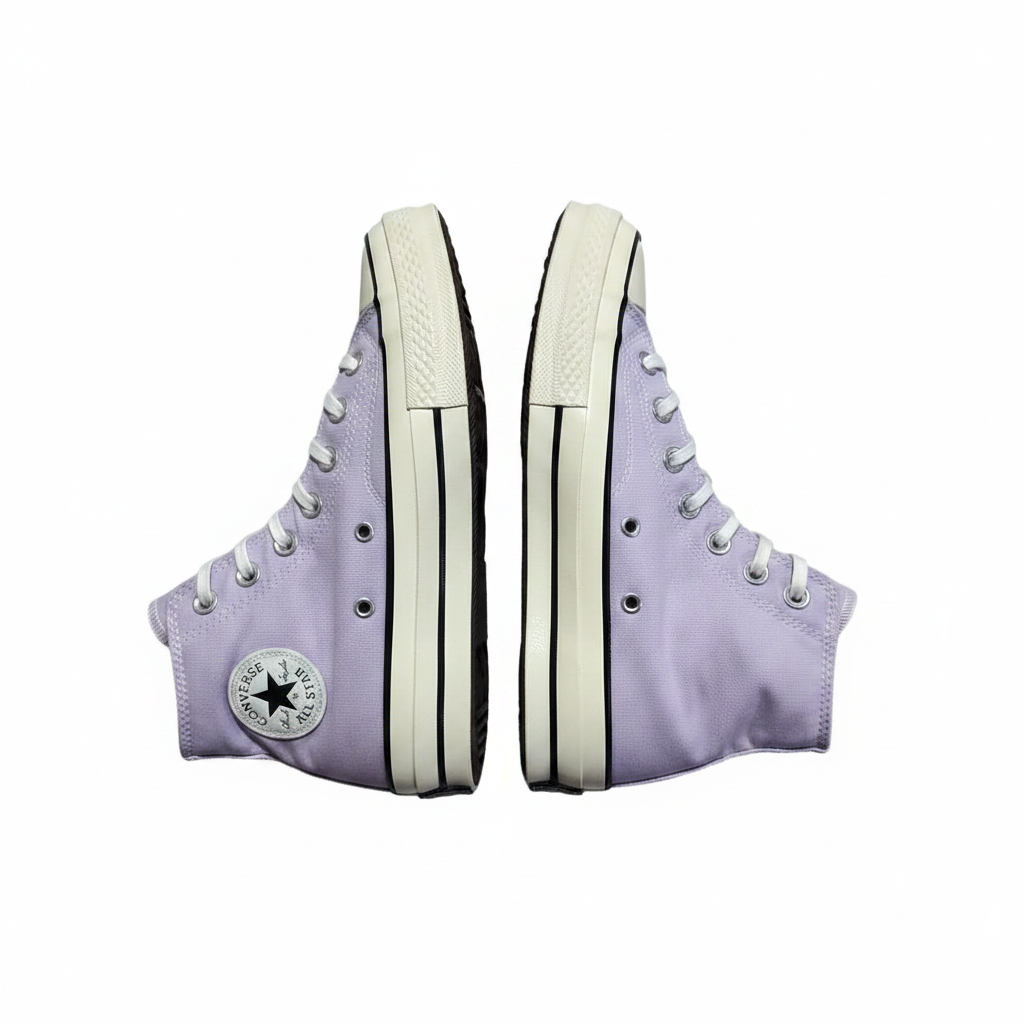 Converse Chuck Taylor 70 Hi Lavender - Both Pairs Visible