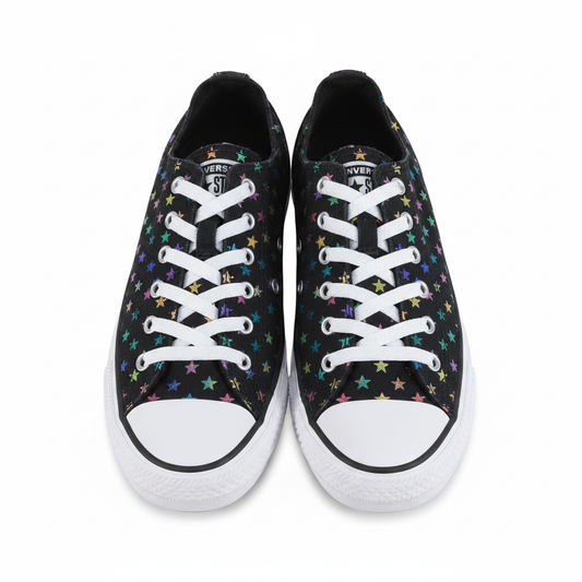 Converse Chuck Taylor Black Rainbow Stars Display Picture