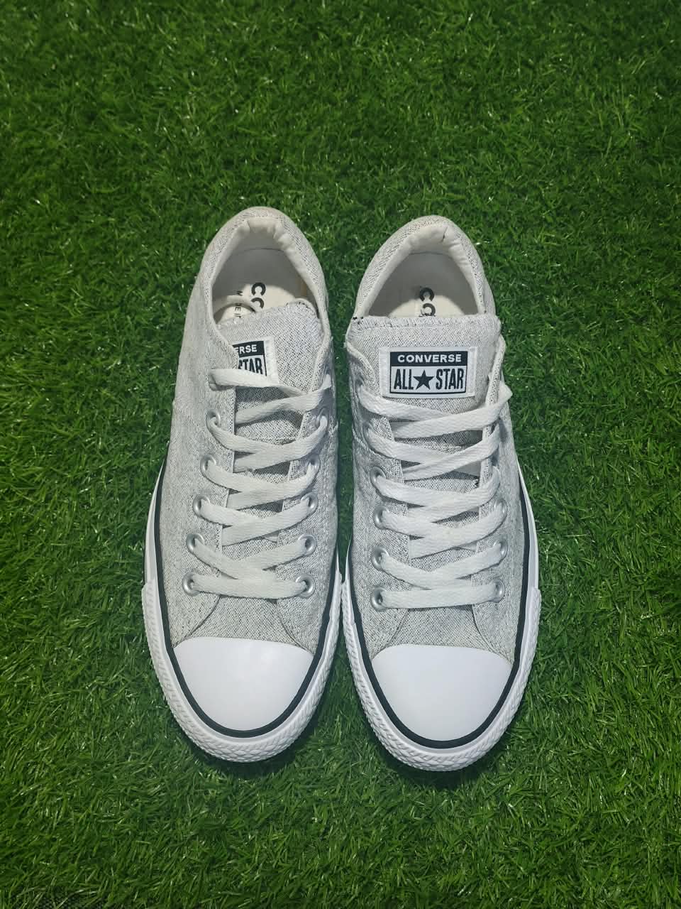 Converse Chuck Taylor All Star Low Top Silver Grey - Front View