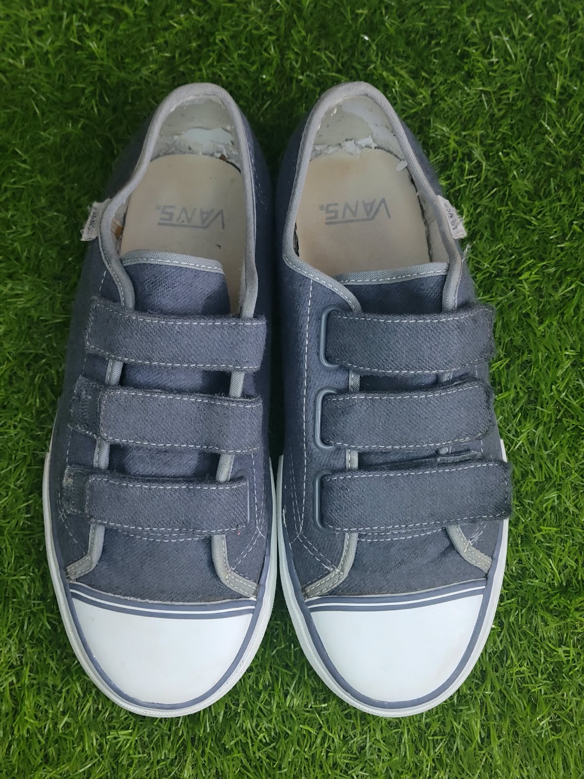 Vans Velcro Low Top – Denim Grey | EU 40.5 (Sr000039)