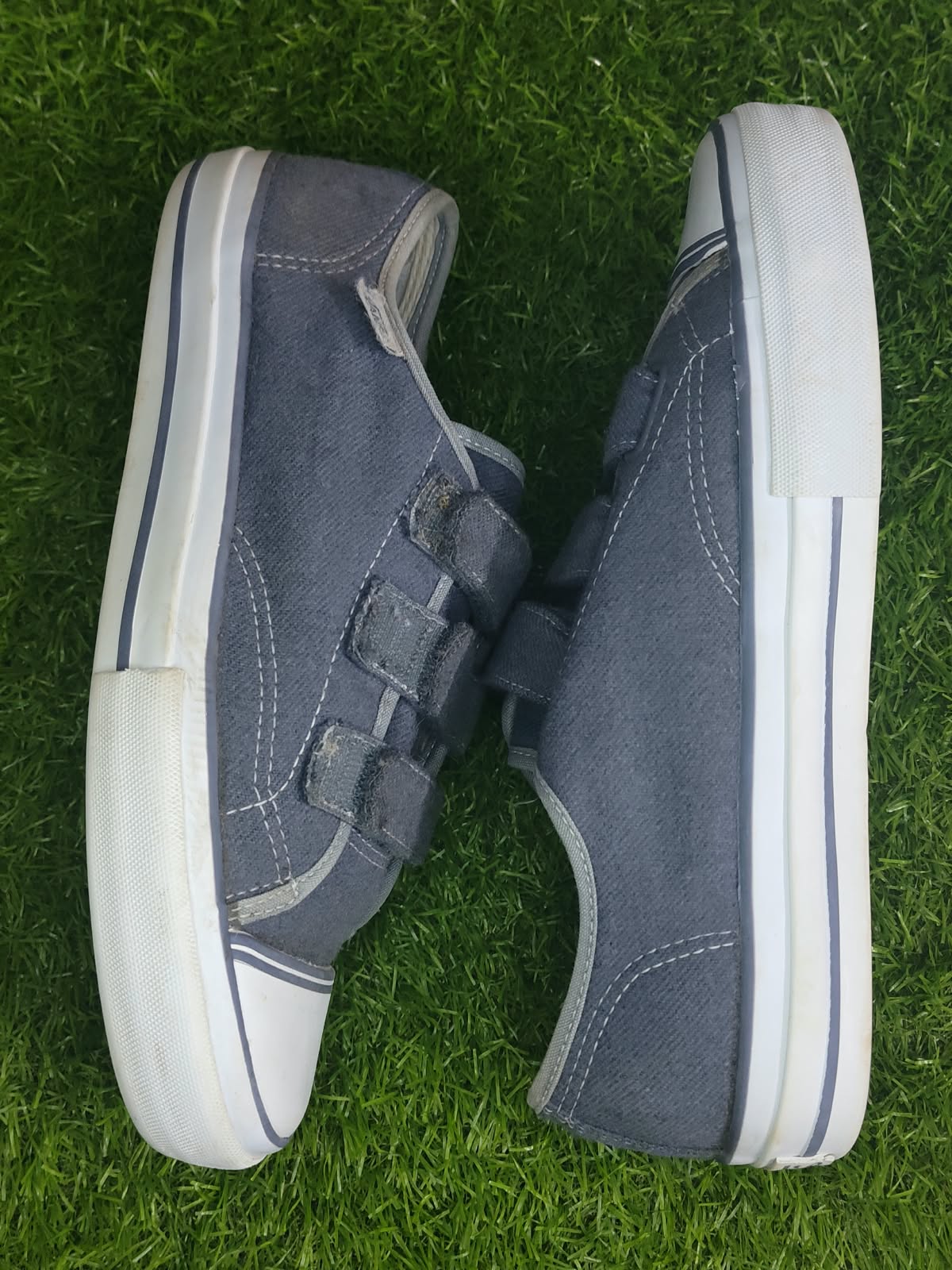 Vans Velcro Low Top – Denim Grey | EU 40.5 (Sr000039)