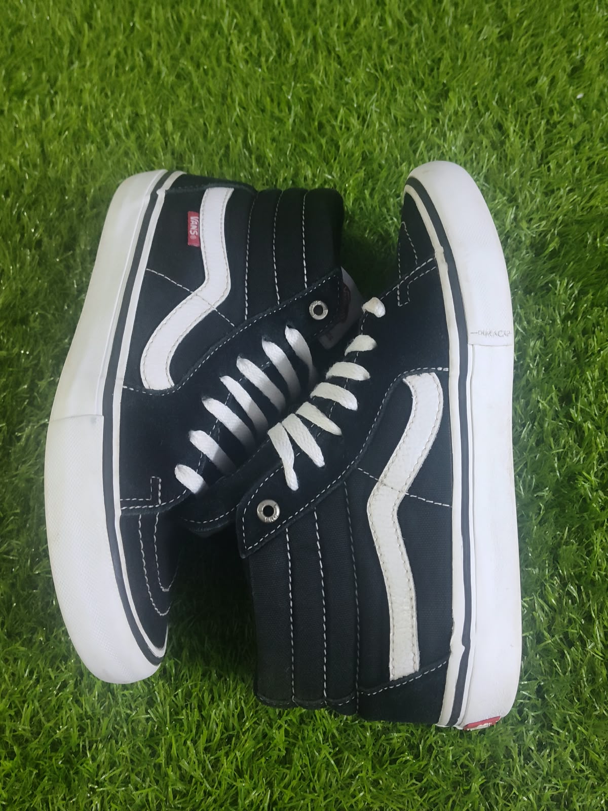 Vans Sk8-Hi Pro Black White - Side View