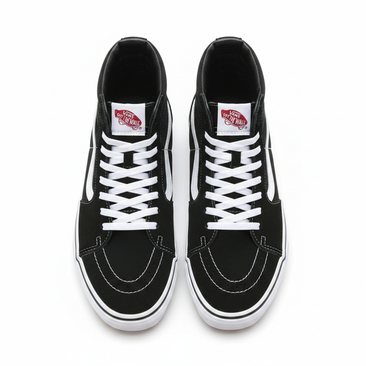 Vans Sk8-Hi Black White Display Photo